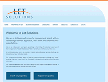 Tablet Screenshot of letsolutions.co.uk